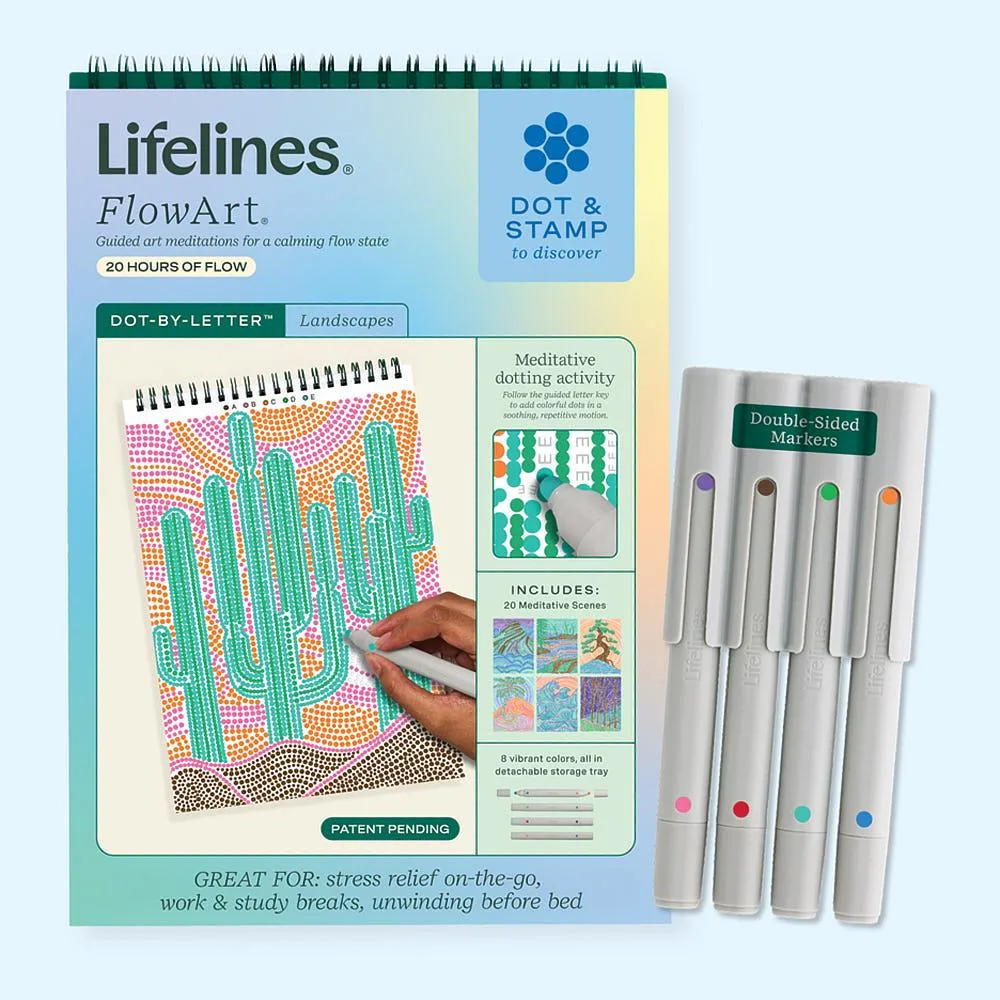 Lifelines Llc-Mcmanemin FlowArt Dot by Letter Landscapes