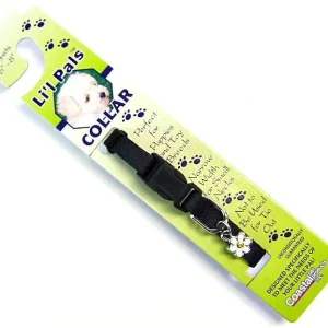 Li'l Pals Adjustable Nylon Collar Black