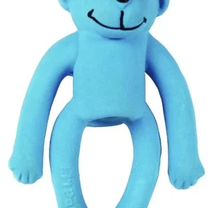 Lil Pals Latex Monkey Dog Toy Blue