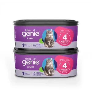 Litter Genie Jumbo Refill Multi-Layer Cat Litter Bags W/ Odor-Locking Barrier Technology