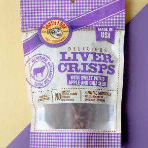 Liver Crisps with Sweet Potato, Apple & Chia Seeds Dog Treats