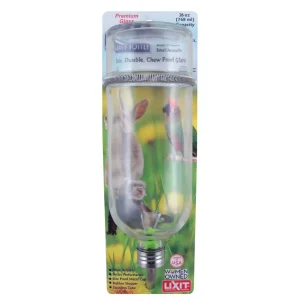 Lixit Chew-Proof Glass Bottle for Small Animals, Clear, 26 Oz