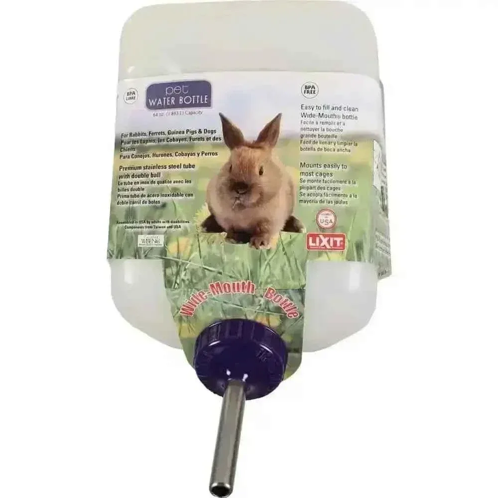 Lixit Wide Mouth Rabbit Water Bottle