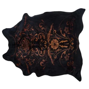 Lmt Design Baroque Medium Brown on Black Cowhide