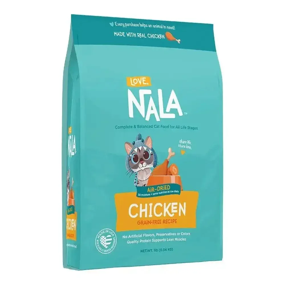 Love, Nala Chicken Grain Free Air-Dried Adult Cat Food 1lb