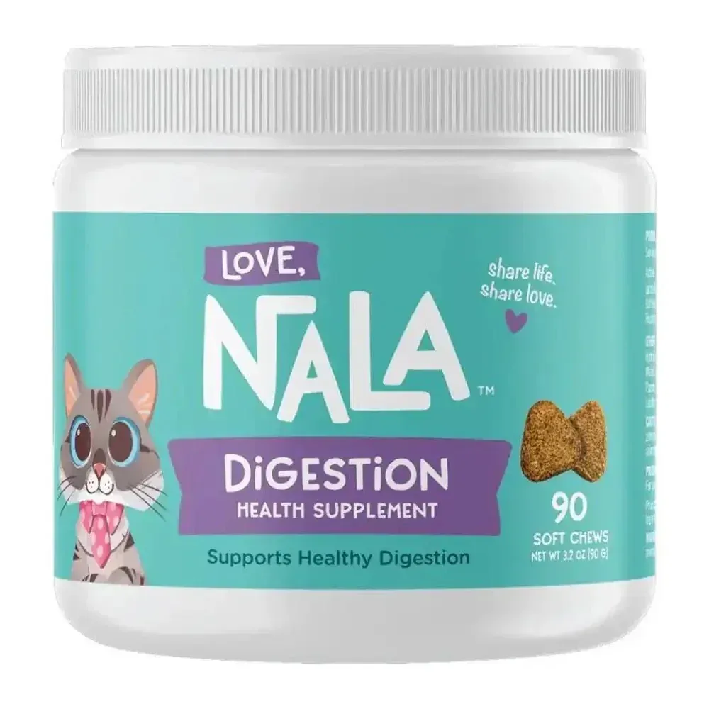 Love, Nala Digestion Health Supplement Cat Soft Chews 90 Count