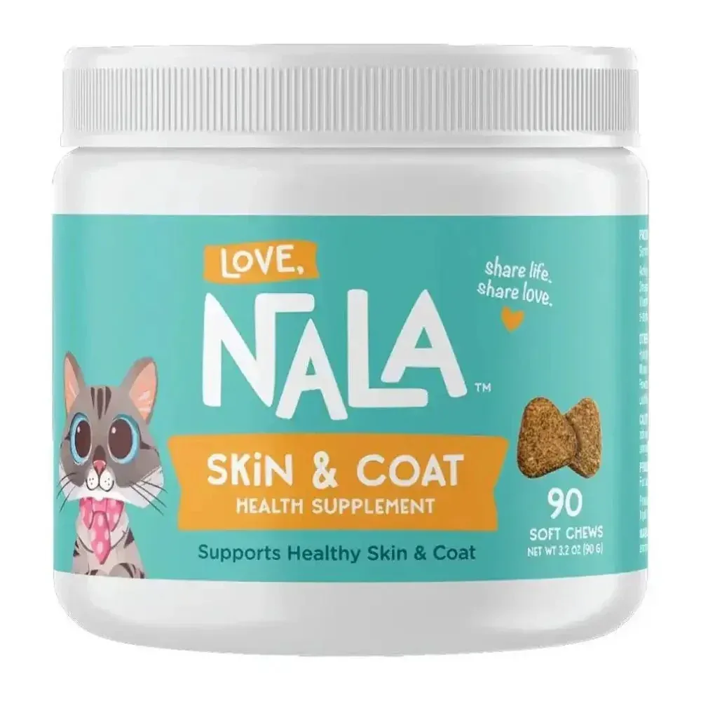 Love, Nala Skin & Coat Health Supplements Cat Soft Chews 90 Count