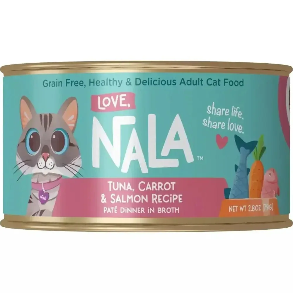 Love, Nala Tuna & Salmon Pate with Carrot Recipe Cat Food 2.8oz
