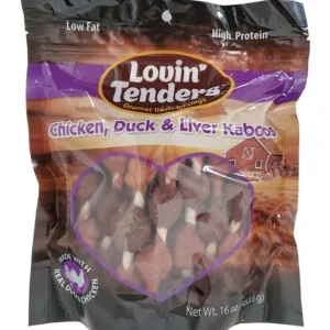 Lovin Tenders Chicken/Duck/Liver Kabob Dog Treat