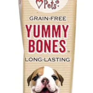 Loving Pet Yummy Bone Bacon Flavor Filled Dog Treat Wrapped 2.8oz