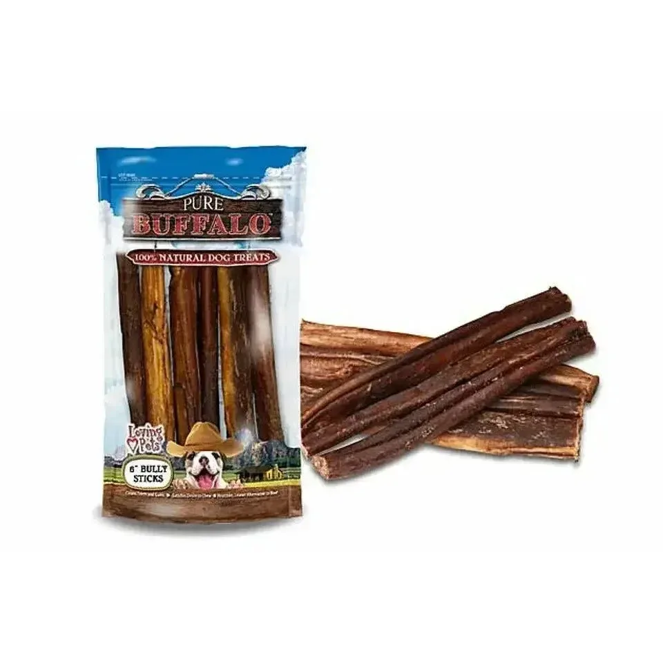 Loving Pets Pure Buffalo Bully Sticks Dog Treats