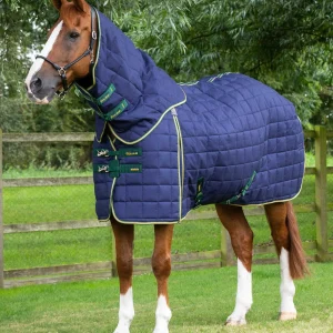 Lucanta 450g Stable Rug with Neck Cover Navy