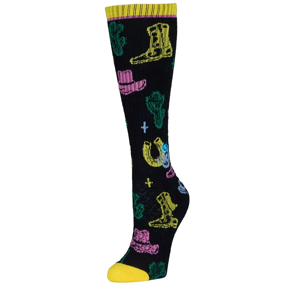Lucky Chuck Neon Wrangler Performance Socks