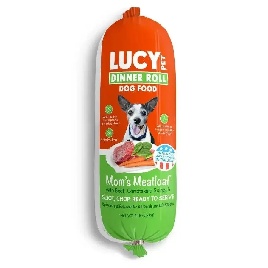 Lucy Pet Products Mom's Meatloaf Dinner Roll 2 lb