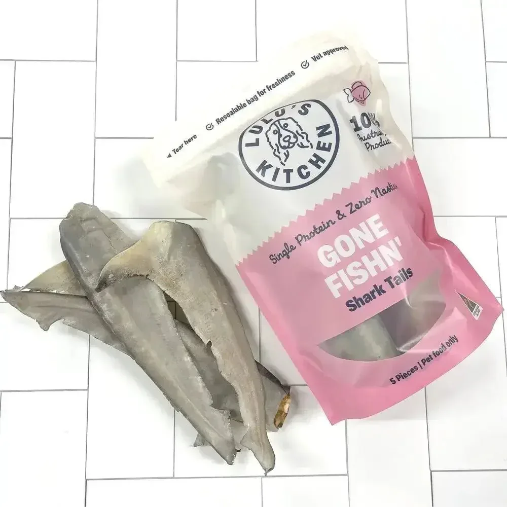 Lulu's Kitchen Gone Fishn' Shark Tails Dog Treats