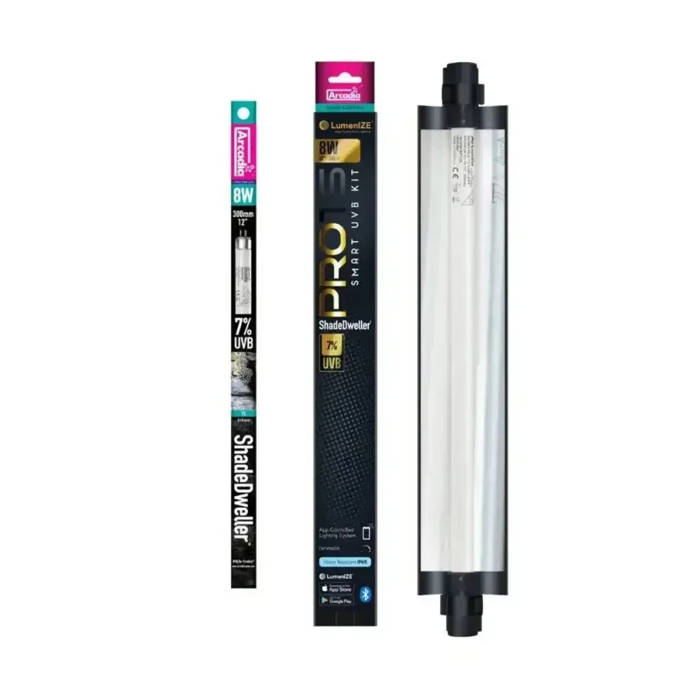 LumenIZE Pro T5 UVB Kit, ShadeDweller 7% UV-B, 8 Watt