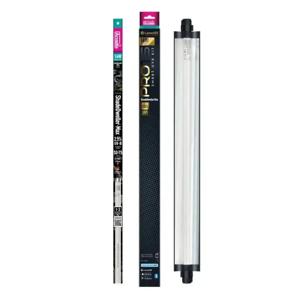 LumenIZE Pro T5 UVB Max Kit, ShadeDweller, 2.5% UVB, 14 Watt