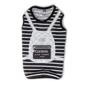 LUNA BLUE | Chewnel Backpack Tank in Black