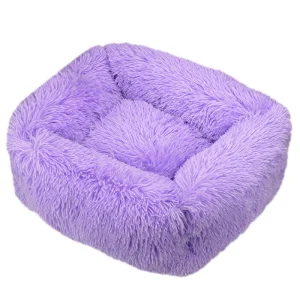Luxury Dog Bed Square Dog Beds Long Plush Dog Mat Beds for Small Medium Large Dogs Supplies Pet Dog Calming