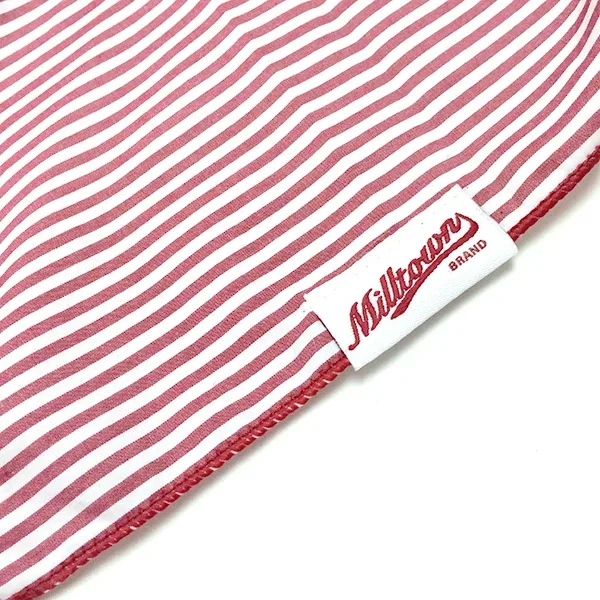 M.N. DAVIS & SON | Dog Bandana in Red Pin Stripe - Image 2