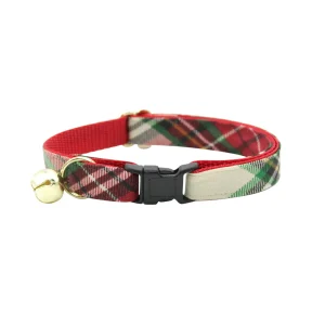 Made By Cleo® Birchwood Holiday Plaid Breakaway Cat Collar