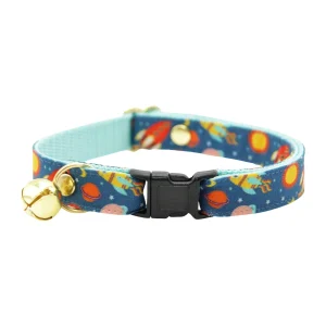 Made By Cleo® Cat Collar - Retro Rockets