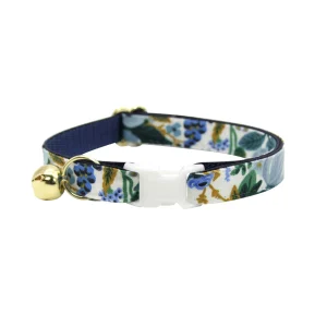 Made By Cleo® Indigo Garden Floral Breakaway Cat Collar
