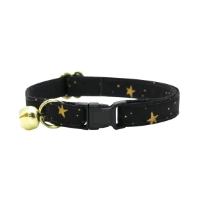 Made By Cleo® Noir Star Breakaway Cat Collar