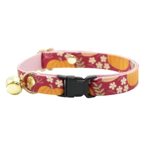 Made By Cleo® Pumpkin Cranberry Cat Collar