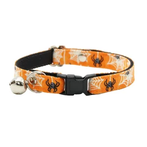 Made By Cleo® Spooky Spiderwebs Cat Collar