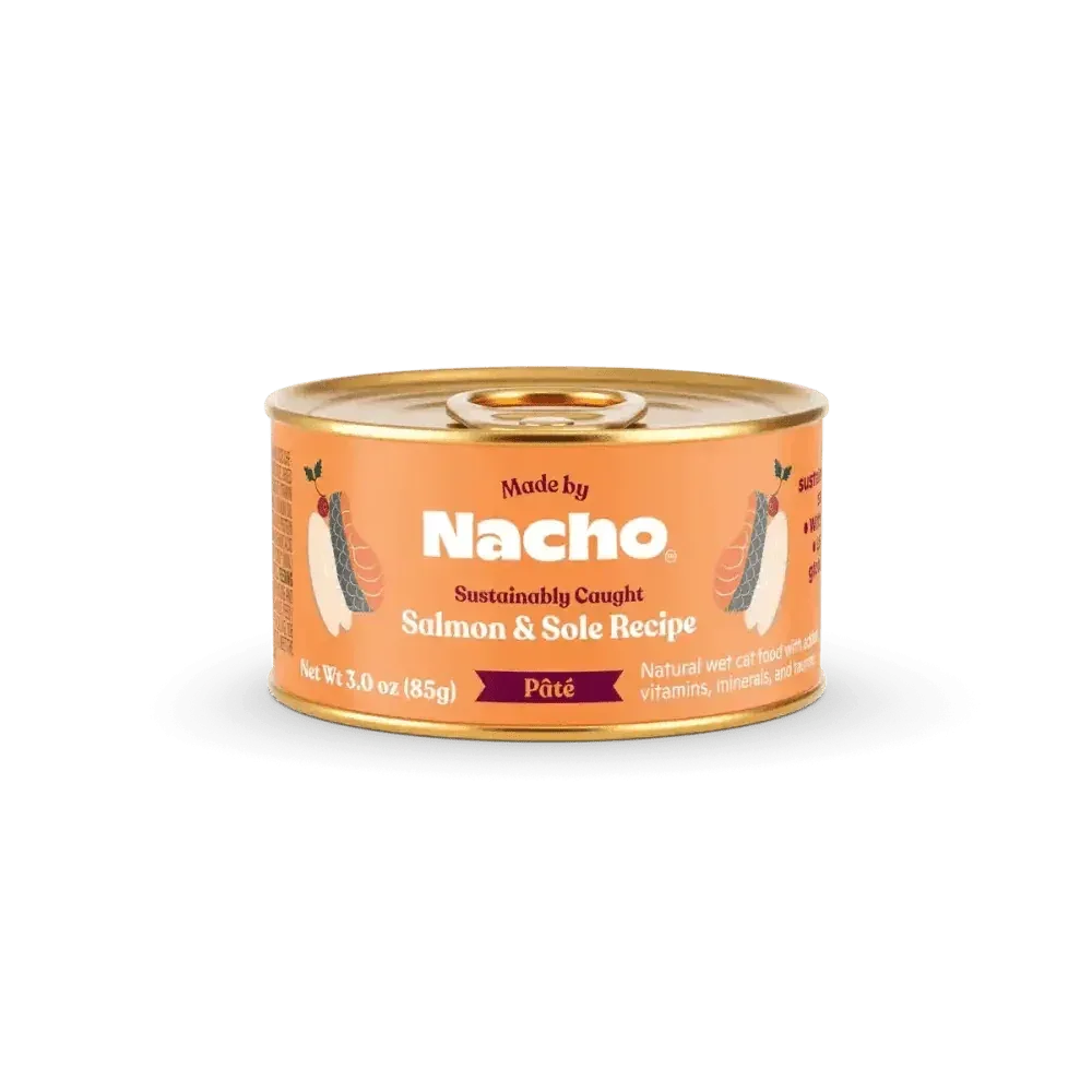 Made by Nacho Sustainably Caught Salmon & Sole Recipe Grain-Free Pate Wet Cat Food