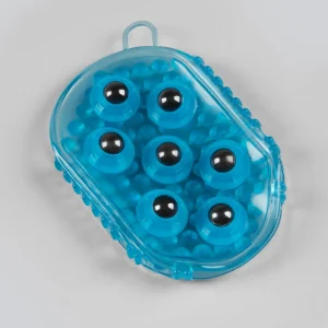 Magnetic Horse Massage Mitt Peacock Blue