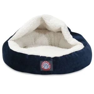 Majestic Pet 18 inch Villa Navy Canopy Pet Bed