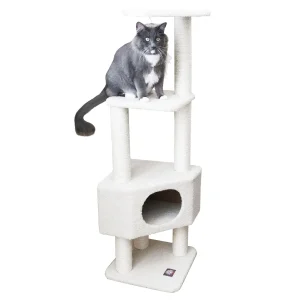 Majestic Pet 52-in Bungalow Cat Tree, Tan