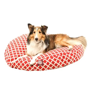 Majestic Pet Bamboo Round Indoor & Outdoor Dog Bed