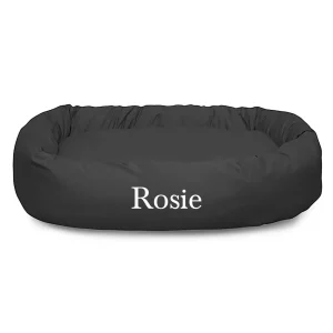 Majestic Pet Personalized Bagel Dog Bed