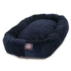 Majestic Pet Villa Micro-Velvet Bagel Dog Bed