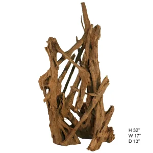 Malaysian Driftwood, Super WYSIWYG 32" x 17"