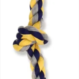 Mammoth Cotton Blend Color 3 Knot Rope Tug X-Large 36in
