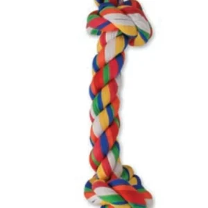 Mammoth Pet Products Cloth Dog Toy Rope 4 Knot Tug Assorted 1ea/27 in, LG