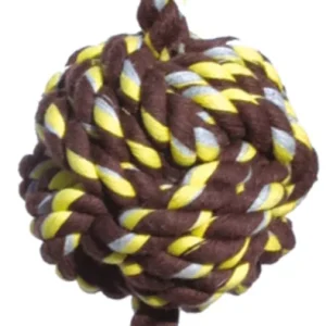 Mammoth Pet Products JUMBO Color Monkey Fist Ball w/Rope ends 20in