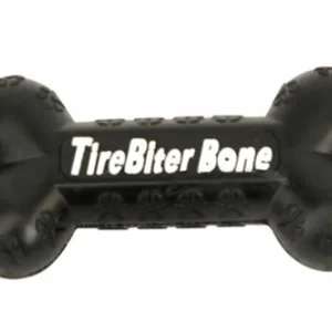 Mammoth Pet Products Large TireBiter Bone w/Rope 16in