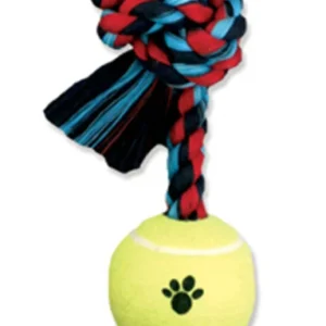 Mammoth Pet Products Medium Pull Tug w/Tennis Ball 20in