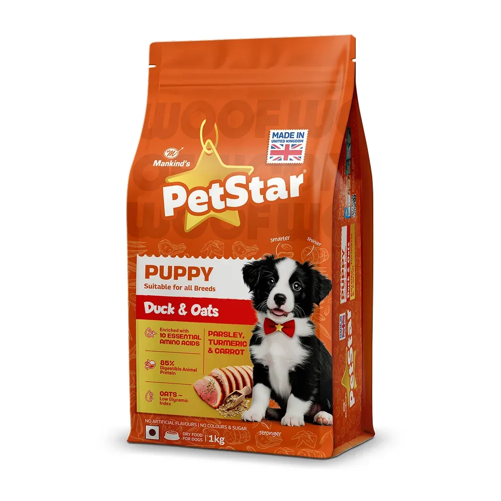 Mankind's Petstar Duck & Oats Formula Puppy Dog Dry Food - Image 2