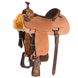 Martin Saddlery 15in 1/8 Breed Wyoming Flower Team Roper
