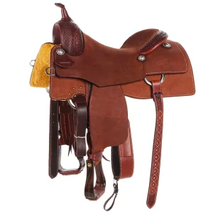 Martin Saddlery 16in Chestnut 1/8 Breed Waffle Performance Saddle