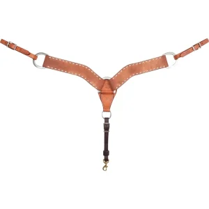 Martin Saddlery 2 3/4in Chestnut Buckstitch Stamped Breastcollar