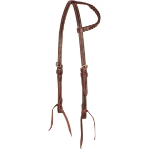 Martin Saddlery Single Ear Latigo Headstall with Blood Knots