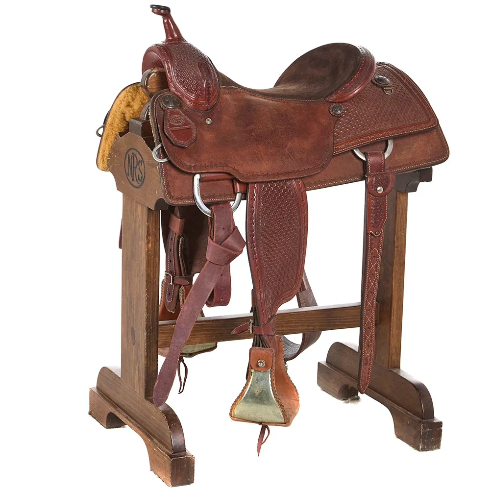 Martin Saddlery Used 15in Waffle Stamp Barbed Wire Border Ranch Cutter