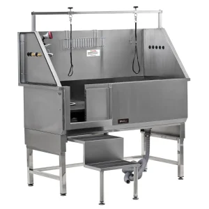 Master Equipment Pro Deluxe II Stainless Steel Dog Grooming Tub Left Door